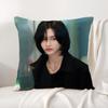 Hot Kpop Style Singer Park W-Wonbin Pillow Case Natural Linen Organic Fabric Double-Sided Printing Breathable Perfect For Home Decor