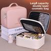 Pu Makeup Bag With Large Capacity For Travel And Daily Use In Elegant City Style