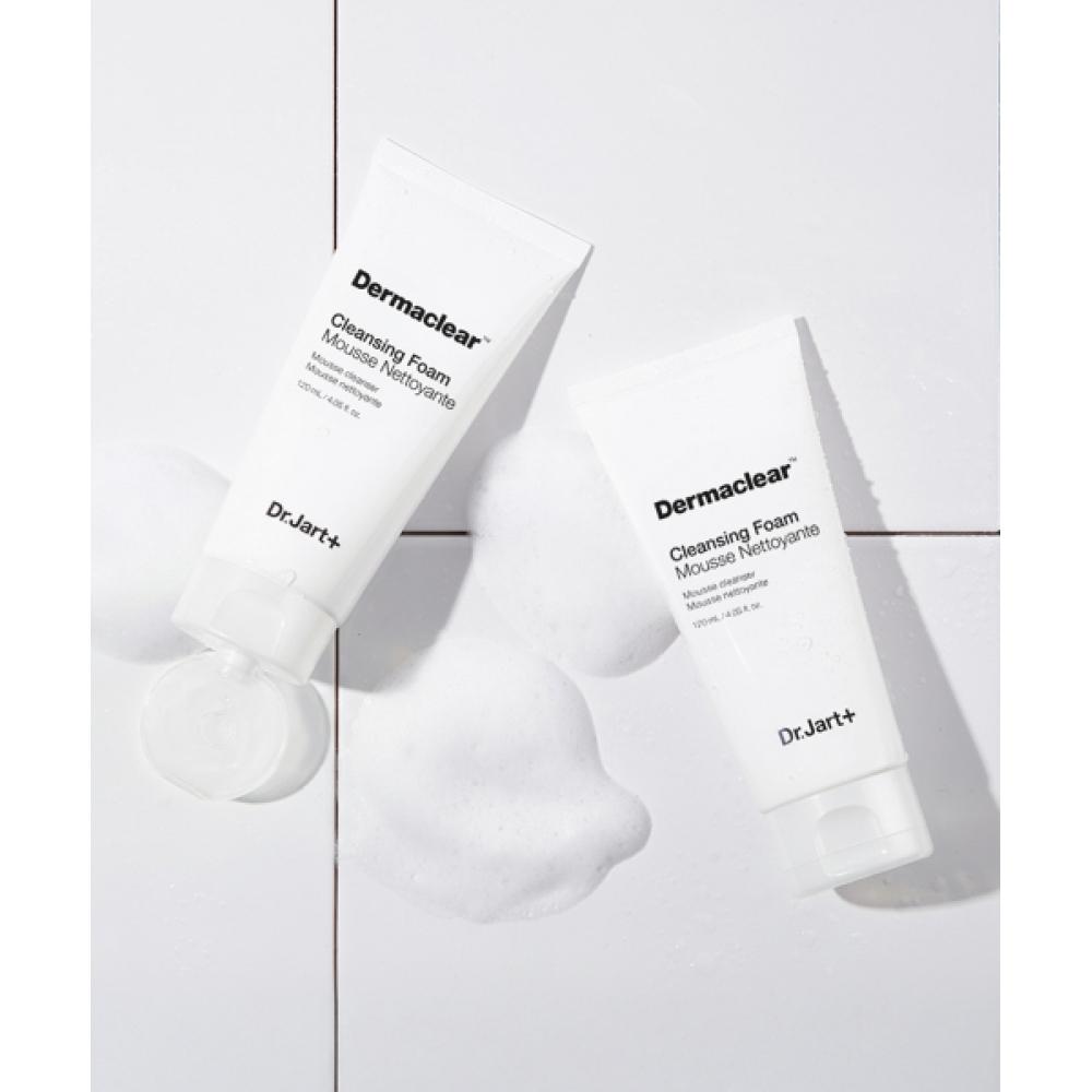 Dr.jart 2er-Pack Derma Clear Reinigungsschaum 120ml + Power Derma Barrier Creme 7ml 1 Gratis