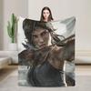 T-Tomb Raiders Plush Blanket Kids  Flannel Throw Blanket For Home Decor Soft Custom Quality Bedspread Gift