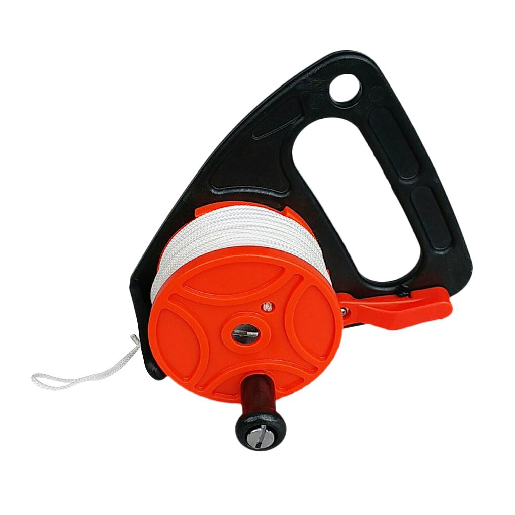 Buy Scuba Diving Wreck SMB Dive Reel with Handle and 150ft Line Orange
