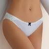 CINOON Women's Sexy Low-Rise Briefs Lace Patchwork Seamless Underwear Ice Silk Quick-Dry Body-Hugging Briefs