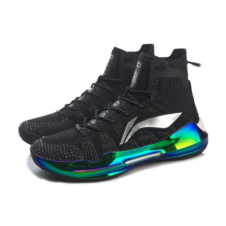 Li Ning YuShuai 13 Boom Fabric Cushioning Slip Resistant Abrasion Resistant Breathable Coverage Rebound High Top ABAP065-17