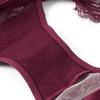 Set reggiseno a triangolo sexy in pizzo patchwork in rete leggermente foderato reggiseno senza fili per seni piccoli set slip intimo donna lingerie