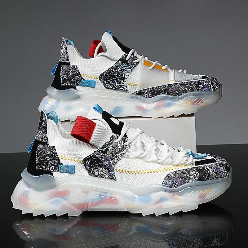 

Flying socks sports shoes spring and summer new youth low-top breathable trend personalized casual shoes large size 46
