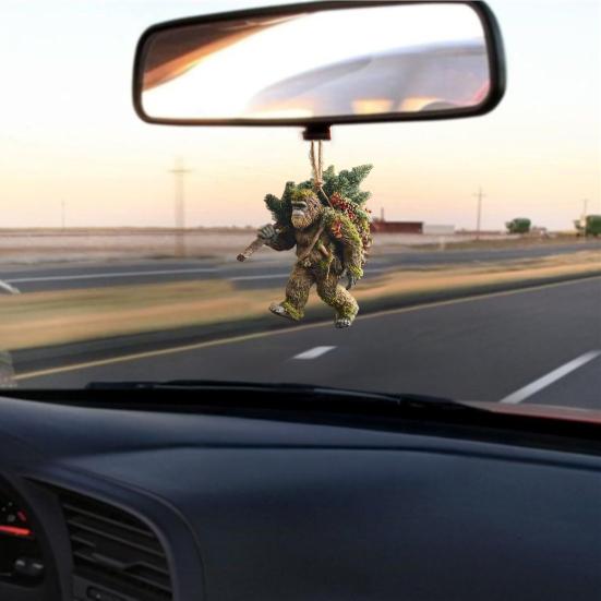 1/5Pcs Acrylic Sasquatch Hanging Decoration Home Office Christmas Tree Hanging 2D Flat Savage Wild