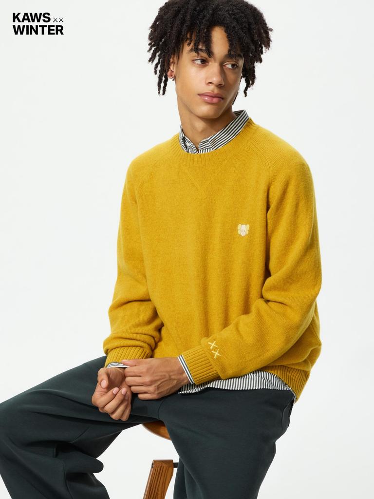 Uniqlo Japan Kühe Winter Lamm Rundhals Pullover