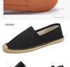 Scarpe da Ginnastica Slip-On in Tela con Suola in Canapa: Unisex, Intrecciato in Paglia, Casual, Disponibile in Taglie Grandi
