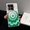 Case for Xiaomi 15T Pro Iridescent Gradient Floral Clear Case,Shockproof Camera Lens Protection