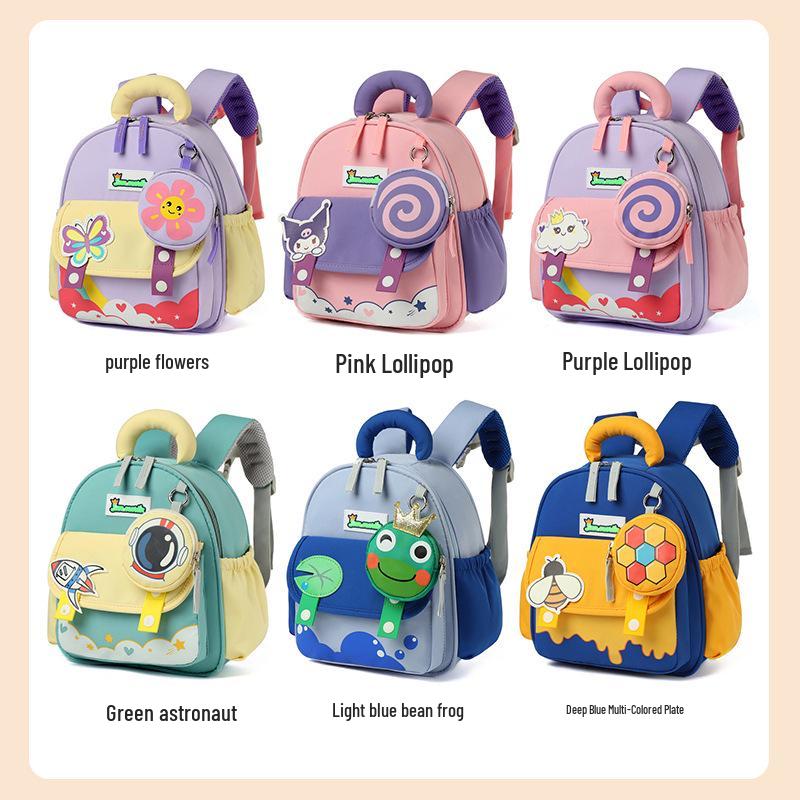 Cartoon Kids' Backpack: Breathable, Large Capacity, Ages 1-3