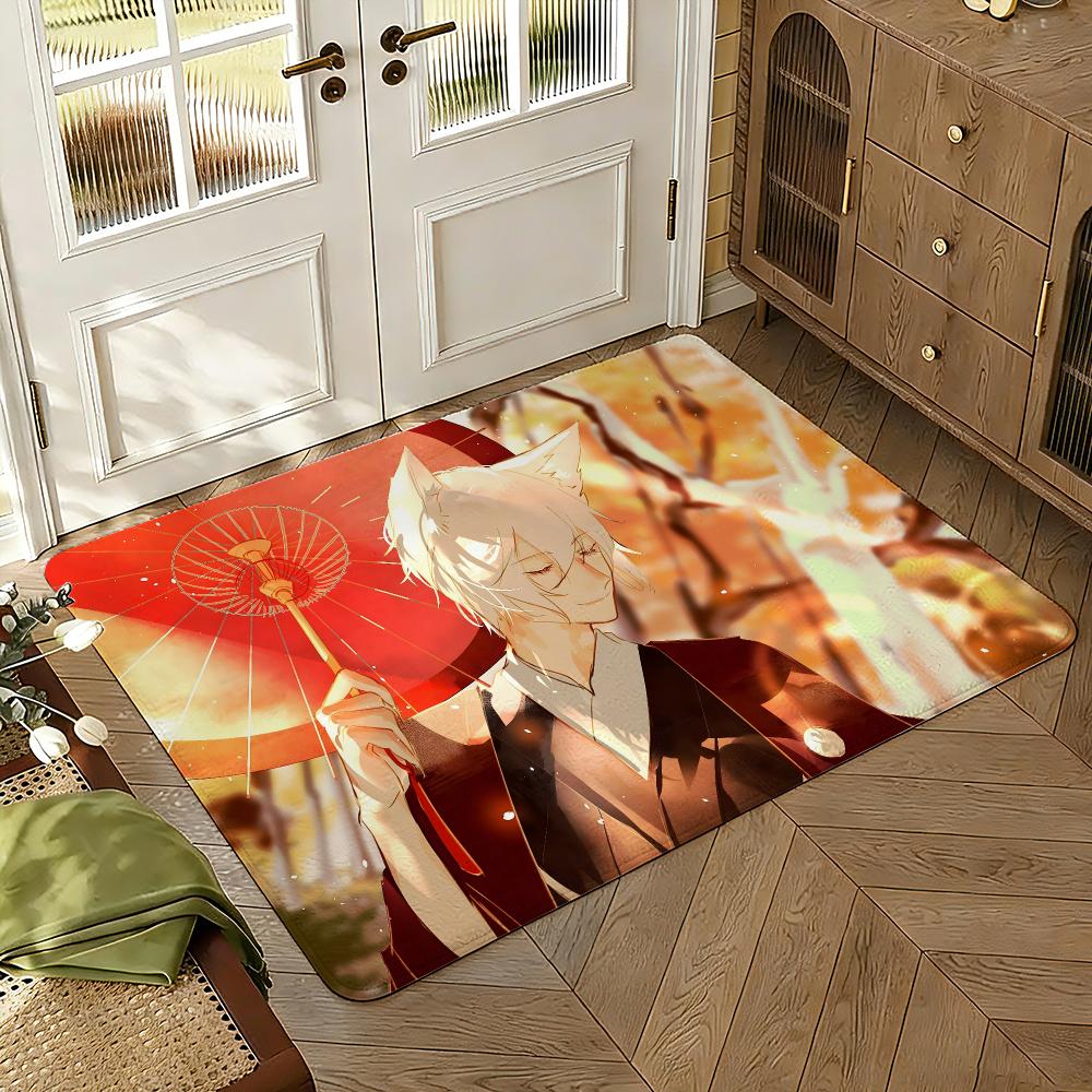Kamisama Kiss Floor Mat Soft Thickened Absorbent Non-Slip Bedroom Living Room Door Mat Home Decor Flannel Rugs