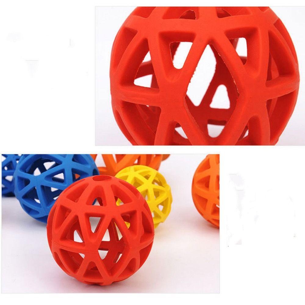 Interactive Rubber Bite Resistant Dog Toy Hollow Balls Pet Accessories Dog Chewing Toys