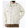 Men's Off White Denim Trucker Jacket Casual Streetwear Outerwear