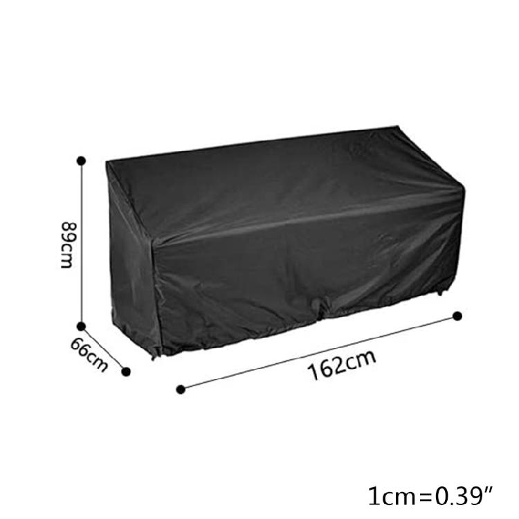 Copertura per Panca da Giardino Protezione Mobili da Patio Stanza Elementi Esterni 2/3/4 Posti