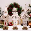Stretchable Joyful Doll Decoration With Snowman Reindeer And Elderly Characters Perfect For Atmosphere Christmas