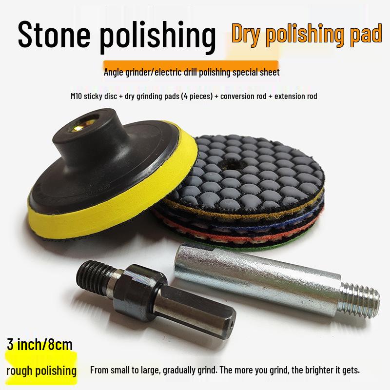 Diamond Head Polishing Pad for Drills: Marble, Quartz, and Stone Grinding