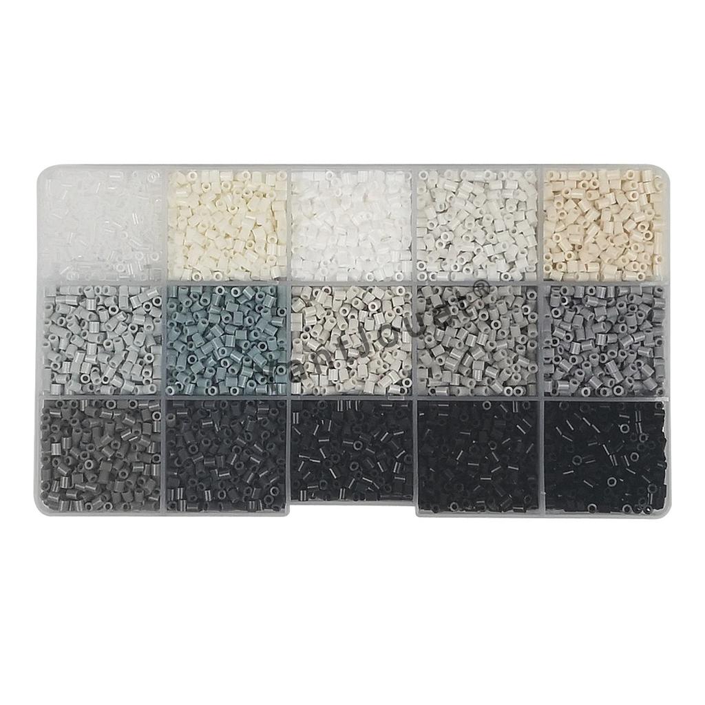 Non-Toxic Yantjouet 15Color 2.6Mm Mini Beads Color Set 650Pcs Hama Beads Puzzle Toy Gift For Child Diy Iron Beads For Kid Children Gift