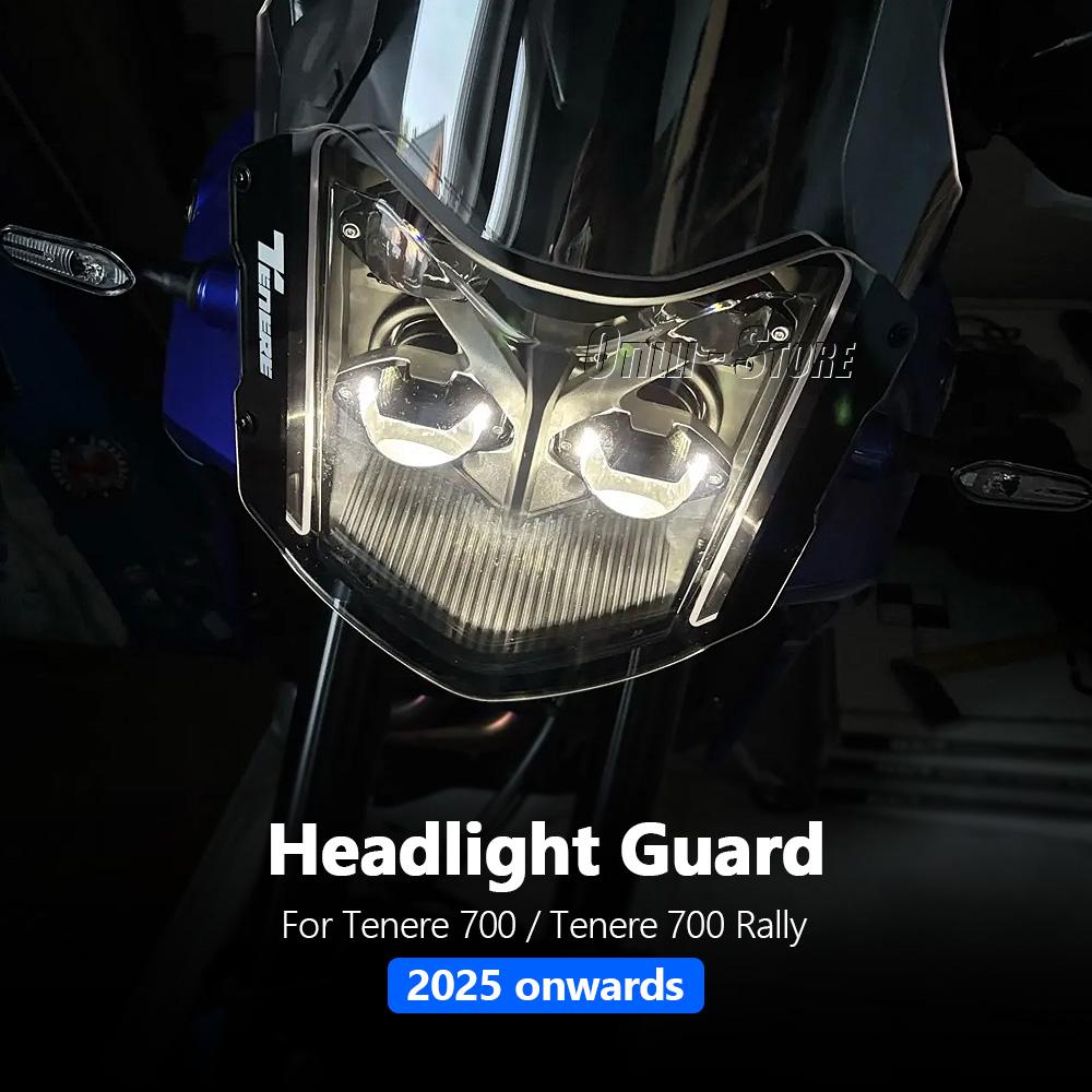 Motorcycle Headlight Protector Guard For Yamaha TENERE Tenere 700 Tenere700 Rally 2025 Head Lamp Protection Cover