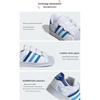 Adidas Superstar CF C White Royal Blue Burst Kids Sneakers Cloud-White Semi-Blue-Burst IF3577