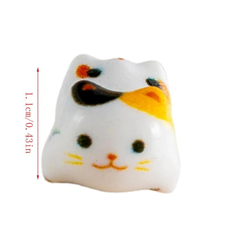 10pcs Handmade Jewelry Supplies Wealth Cats Beads for DIY Bracelets Earrings and Necklaces Beads for Crafting