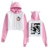 Nuova Felpa con Cappuccio Blu Prison Blue Lock Anime con Orecchie da Gatto - Collezione Autunno/Inverno Donna