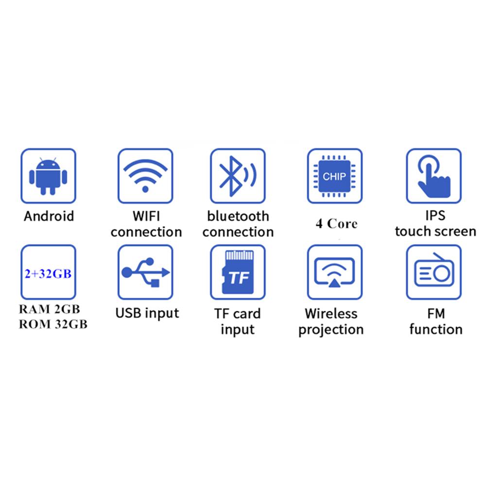 

2Pcs 10.1 Android WiFi Bluetooth Car Headrest Display Monitor Rear Seat Tablet