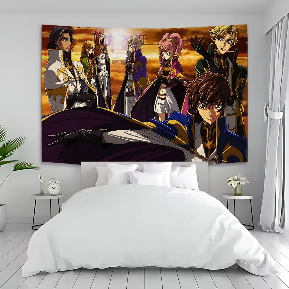 Code Geass Cartoon Anime Cartoon Tapestry Art Science Fiction Room Home Decor Wall Hanging Home Decor
