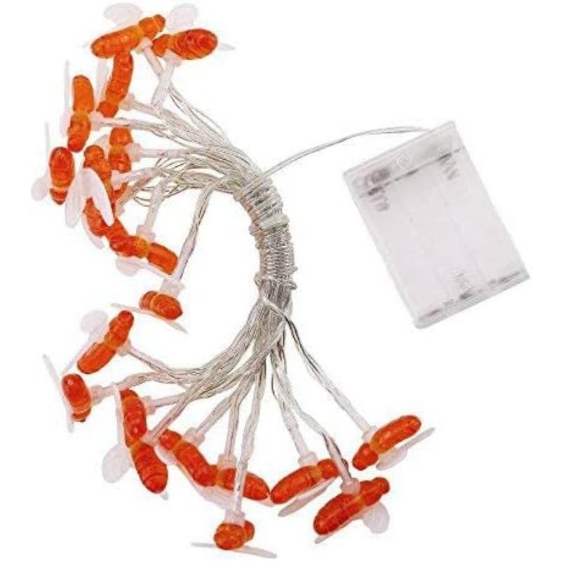 

Светодиодная гирлянда в виде пчел с 8 режимами работы на солнечной батарее, милая сказочная лампа в виде медоносных пчел для освещения и декора сада на открытом воздухе, Рождество, свадебная вечеринка Battery Box 3m20 LEDs