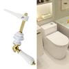 Elegant Ceramics Toilet Flush Zinc Alloy Finish Detailing Sturdy Construction Effortlessly Cleaning Maintenance