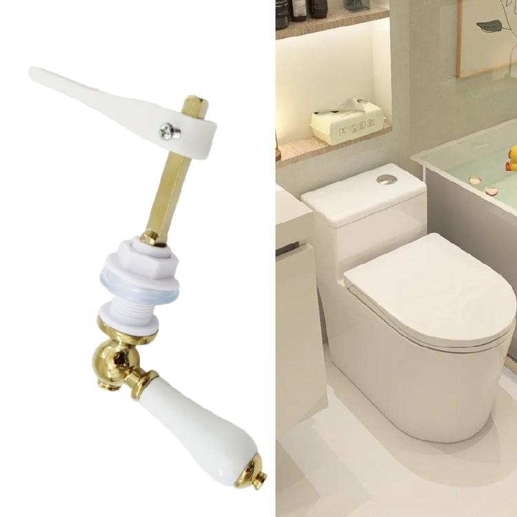 Elegant Ceramics Toilet Flush Zinc Alloy Finish Detailing Sturdy Construction Effortlessly Cleaning Maintenance