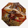 1pc Harry Potter School of Witchcraft and Wizardry Automatic Folding Umbrella - Compact 8-Rib Design, Durable Plastic & Iron1316L