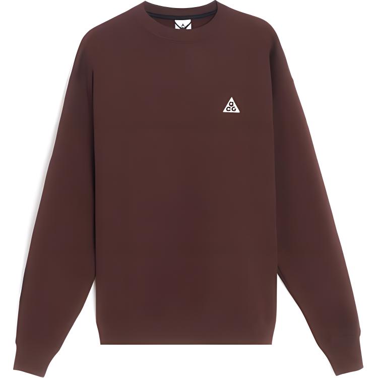 

Мужская однотонная толстовка с круглым вырезом с вышитым логотипом Nike, коричневые DX9611-227 L