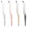 14cm Multifunctional Plating Chef Food Tweezer BBQ Clip Barbecue Serving Tongs Stainless Steel Kitchen Tool