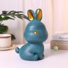 Cute Zodiac Rabbit Piggy Bank Resin Home Decor & Gift