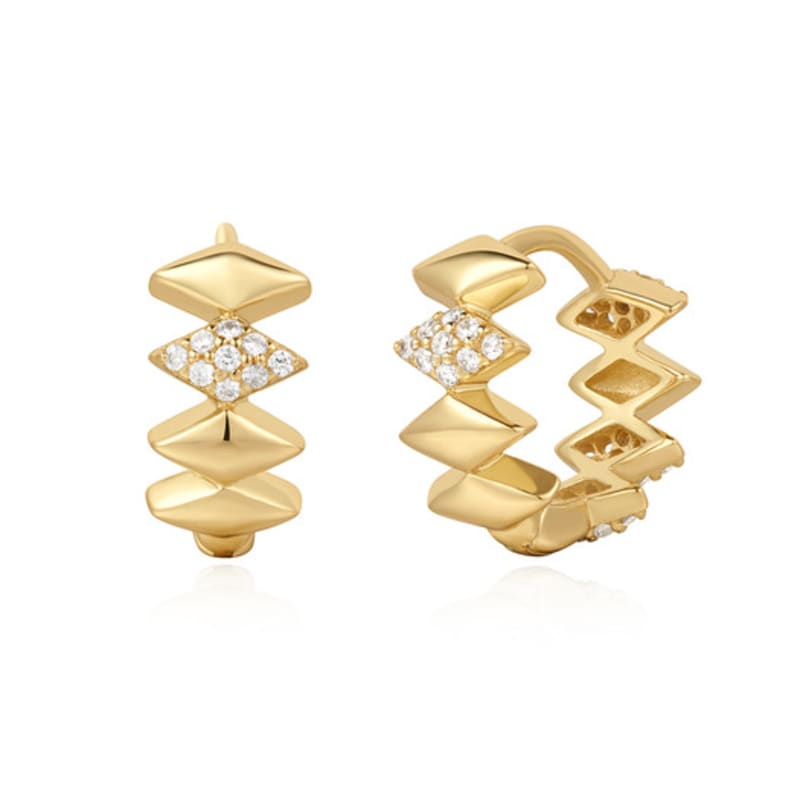 ANIA HAIE Guld Multi-Sparkle 925 Silver Ring Örhängen E061-09G