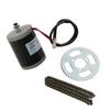 12V 120W High Speed Electric DC Brushed Motor Kit with 25H76 Chain and 25H 3 Hole 47 Teeth Crankset for DIY Electric Bikes