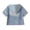 Fashion Embroidery Denim Skirt Set Women Summer Hooded Two Piece Outfit Chinese Style Vintage Youthful
