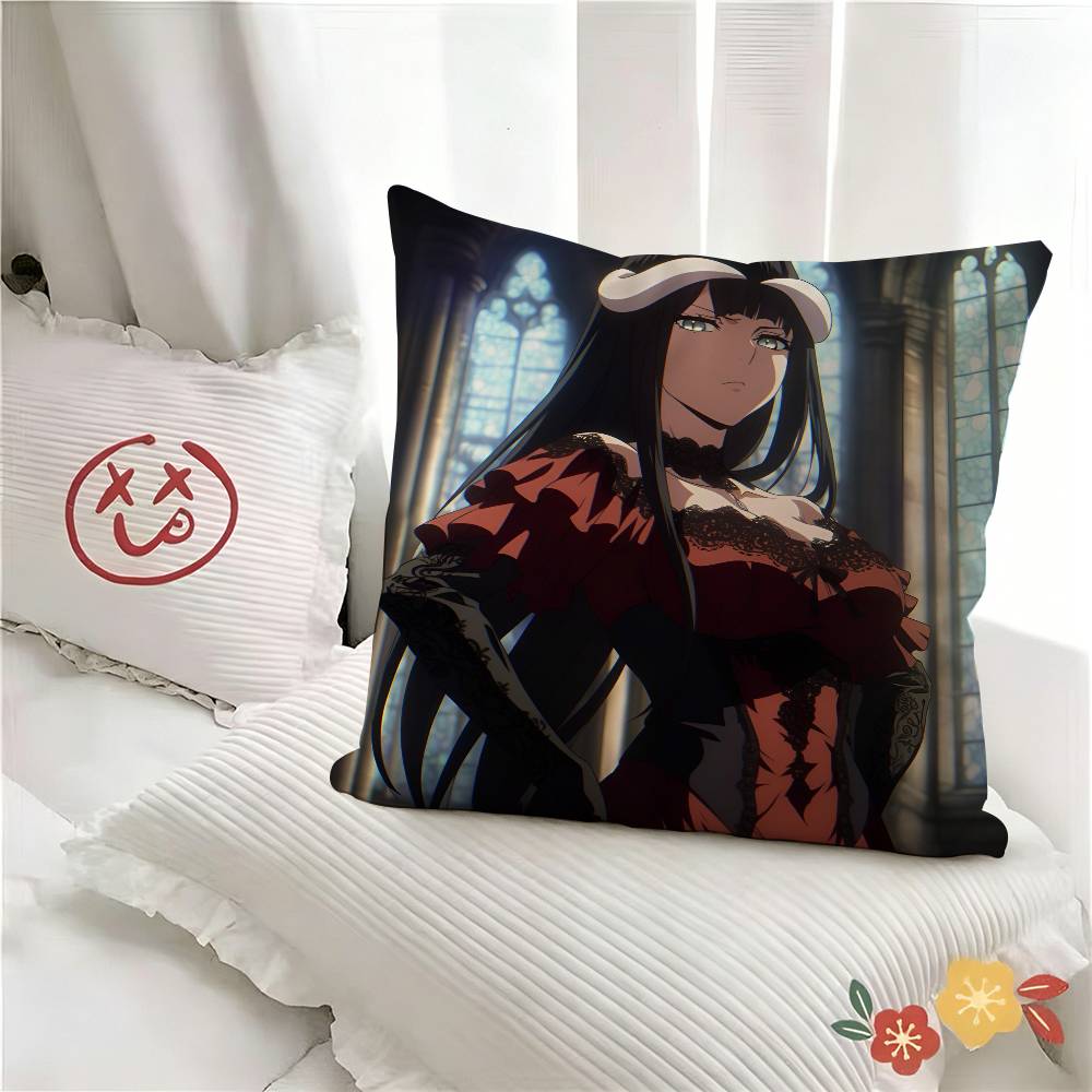 pc Anime Character OOverlord Pillow Case Fashion Square Pillowcase Bedroom Sofa Room Ins Decoration Leisure