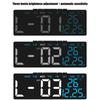 Modern LED Desk Clock With USB Charging Port And Multiple Alarm Setting Adjustable Brightness Digital Alarm Clock