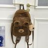 Schoolbag Cute Cute Furry Bear Girl Backpack Women Winter New Soft Glutinous Children Travel Mini Backpack