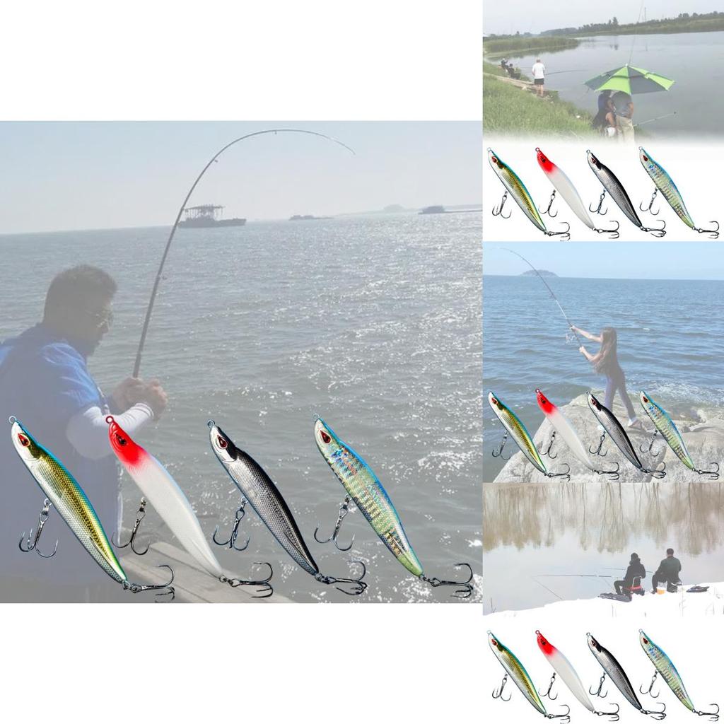 Isca Artificial Versátil Minnow Duro Isca Falsa Com Cores e Padrões Realistas Para Todas as Condições de Pesca