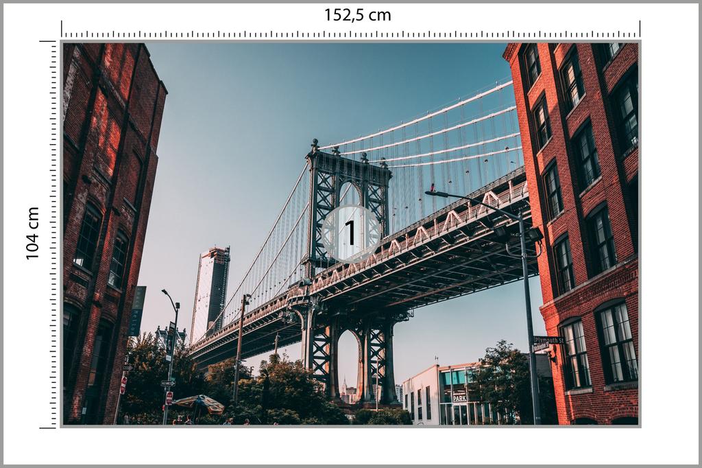 Photomural Bridge Structural Vinyl 152.5x104