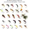 Bassdash Fly Fishing Fly Set Trout Bass Fishing with Fly Box 36/64/72/76/80/96 Pieces with Dry Flies/Wet Flies, Nymphs, Streamers, Poppers