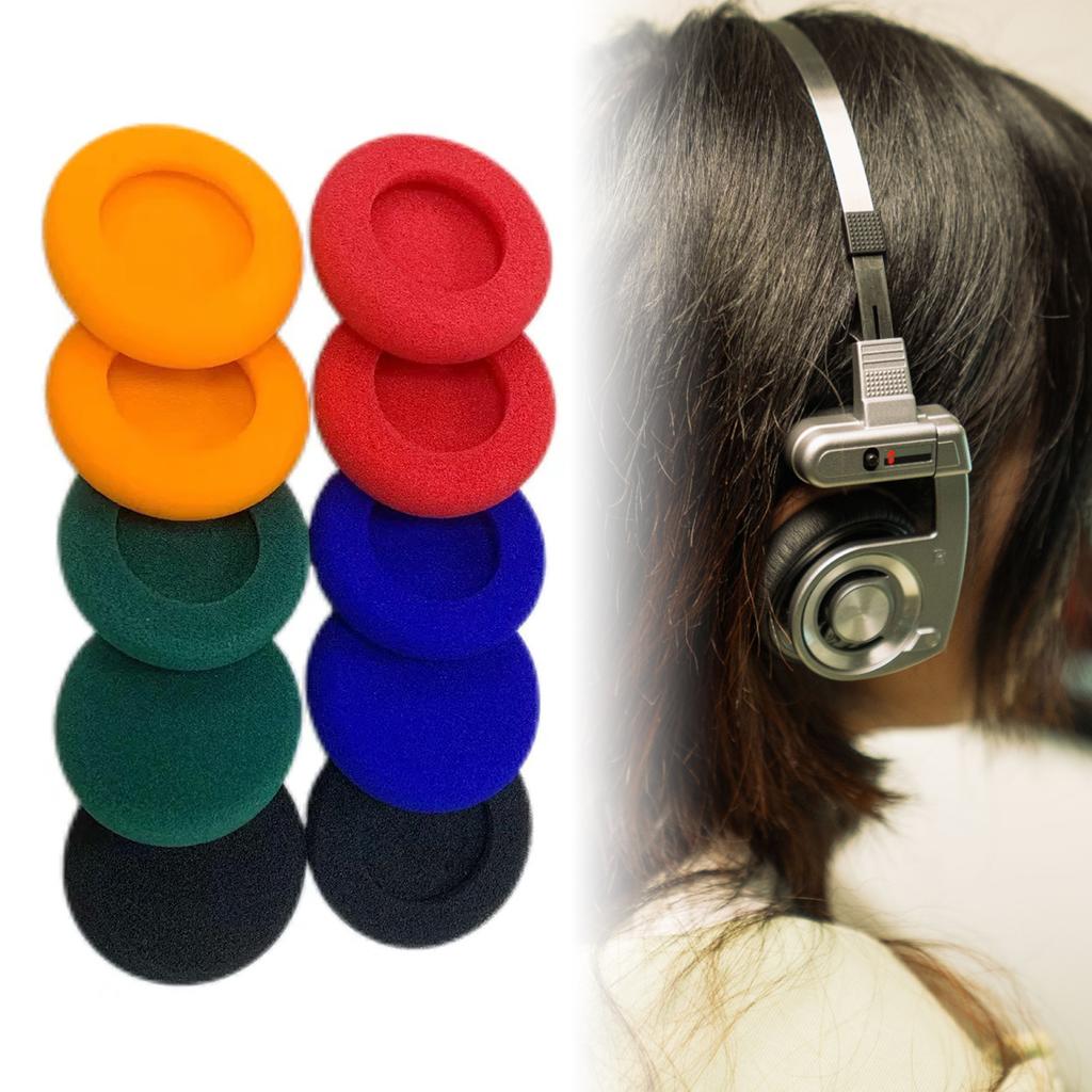 Customized Fit Soft Sponge Earpads Set for WhatPlus Retro Over Ear Headphones Earpad Noise Isolation