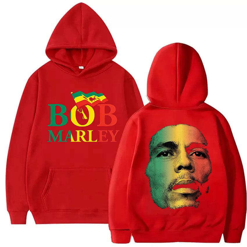 Rapper Bob Marley 2025 New Album Graphic Hoody Unisex Hip Hop Oversized Sweatshirt Fashion Fleece Long Sleeve Hoodies Streetwear