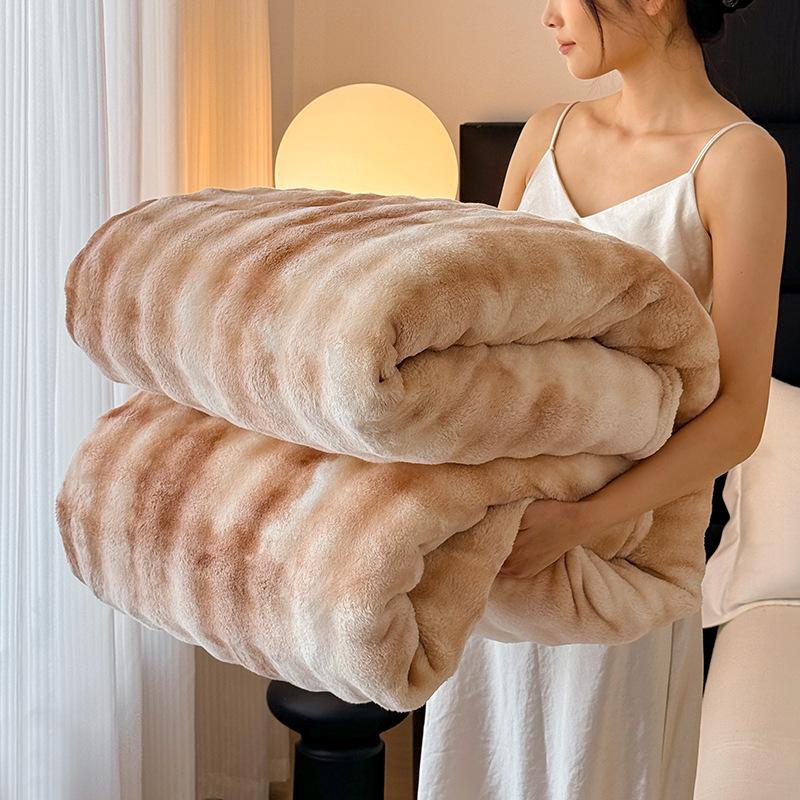 Bubble Velvet Blanket, Thickened Flannel, Coral Velvet Blanket, Office Nap Blanket, Single Air Conditioning Blanket