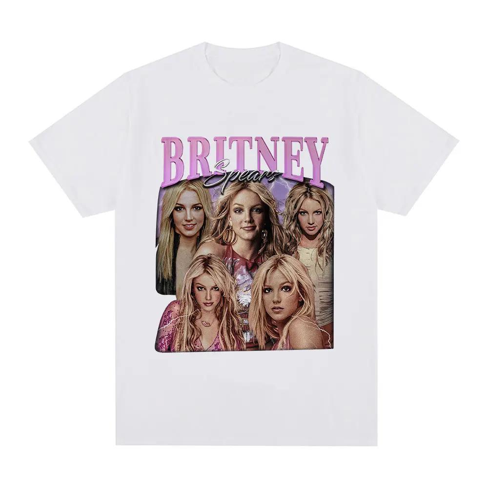 Britney Spears Fashion and Beautiful Pattern Women's T-shirt Harajuku Retro Short Sleeved T-shirt Plus Size