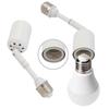 Adjustable Angle E27 Ceramics Lamp Holder Extension Heat Resistant for LED/Incandescent Lights