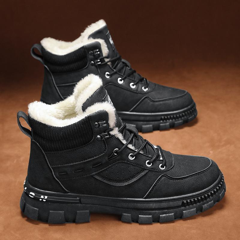 Мужская амортизирующая противоскользящая износостойкая модная хлопковая обувь со средним — фото 17