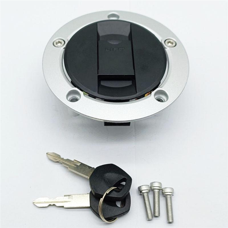 Fuel Gas Tank Cap Cover With Key For Suzuki GSX650 2008-2011, GSF650 Bandit 650 2005-2012, GSXR600 04-15, GSXR1000 03-15